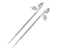 Healvian 1 Paio Orecchini a farfalla asimmetrica orecchini lunghi per le donne signore delicato nappa lungo orecchino da donna Fai cadere orecchini per le donne lega Silver