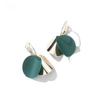 Healvian 1 Paio Orecchini a Orecchino Orecchini Per Le Donne Penzolante Placcato L'orecchio Penzola Caduta Dell'orecchio Ragazze Penzoloni Verde