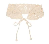 Healvian 1 Pc Fascia a Scialle Finto Colletto Staccabile Fasce Per Per Donna Fascia Per La Testa Della Sciarpa Fasce Firmate Fasce Elastiche Fasce Da Sposa Cotone Beige