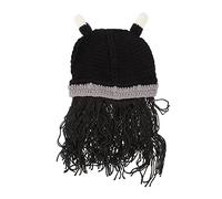 Healvian 1 Pz Cappello Cosplay Viking Breve Accessorio per Halloween e Mascherate Cappello Decorativo per Adulto