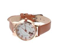 Healvian 1 Pz Orologio studentesco luminoso ragazze che guardano i gatti guardare per i orologi per orologio da polso quarzo orologi luminosi lega Brown
