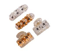 Healvian 1 Set 4Pcs Orso Tornante Clip Di Artiglio Clip Coda Di Cavallo Aumento Del Rilievo Dei Farfalla Cattura Dei Orso Morsetto Dei Guscio Di