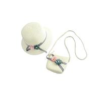 Healvian 1 Set cappello da spiaggia per ragazze piccoli gioventù cappelli fedora per Accessori per per Cappelli di paglia per bianca