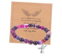 Healvian 1 Set Di Braccialetti Di Perline Commemorativi Per La Perdita Del In Lutto Per Le Madri Amate Decorativo Per Le Condoglianze Per La Perdita Del Figlio In Carta