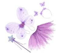 Healvian 1 Set Ragazze Che Vestono Gli Accessori Costume Per Le Ragazze Costume Da Fata Per Bambina Costume Da Fata Bambina Vestiti Delle Ragazze Da Fata Per Ragazze Flanella