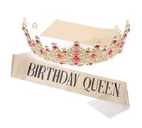 Healvian 1 set Tiara e Sash per Donne Coroncina Nuziale e Accessori per Matrimonio e Compleanni per Speciali