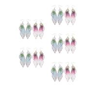 Healvian 10 Paia Orecchini Alette Farfalla Donna, Pendenti Eleganti in | Design Realistico Ispirato alla Natura, Gancio Leggero, per Cosplay e Uscite Casual, Stile Raffinato