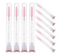 Healvian 10 pennelli per ciglia con tubo, pennelli per il trucco con cristalli glitterati e design a corona, set di bacchette per mascara per strumenti e accessori per il trucco