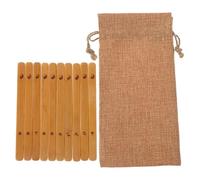 Healvian 10 Pezzi Bastoncini di Divinazione Cinesi in bambù, Bastoncini della Fortuna, per Guida Spirituale e Pratica Buddista, Oggetti Decorativi