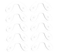 Healvian 10 Pezzi Naselli in silicone per occhiali kit per la riparazione degli occhiali sostituzione ponte occhiali singolo cuffie tamponi nasali tampone nasale Naselli in per occhi