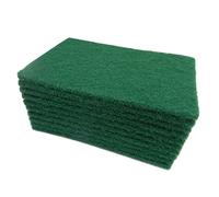 Healvian 10 Pezzi paglietta verde spugne abrasive spugnetta per lavare i piatti spugna per la pulizia spugna lavapiatti spugnetta abrasiva riutilizzabile spugnetta abrasiva resistente Green