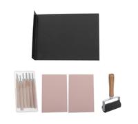 Healvian 10 Pezzi Set per Incisione Timbri Blocchi di Gomma, Rullo | Educazione e Arte Professionale, Applicazione Uniforme Dell'inchiostro, Accessori in Metallo Inclusi
