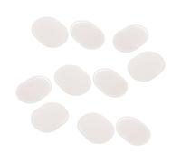 Healvian 10 Pezzi Spazzola per Shampoo Chioma Bianca a Forma Ellittica in Plastica Morbida, Esfoliante per Capelluto, Portatile e Adatta per Igiene Personale e Viaggi