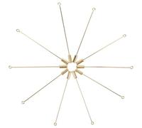 Healvian 10 pezzi Spille Balilla Dorate Accessori Gioielli Fai da Te per Abbigliamento Cravatte Cappelli Sciarpe