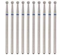 Healvian 10 punte per trapano per cuticole: punte per trapano per unghie, per manicure russe professionali per cuticole, per la rimozione del buffer per unghie, limatura, modellatura e levigatura