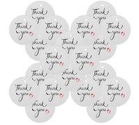 Healvian 100 Etichette di Ringraziamento Rotonde Bianche, Tag Creativi per Bomboniere e Regali di Compleanno, Carta Resistente per Decorazioni Festive e Confezioni Regalo