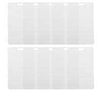 Healvian 100 Pezzi Cartellino in Pvc Bianco 86x54mm per Etichette e Scritte | Stampabile e Scrivibile, Resistente Agli Strappi, per Segnaposto e Bomboniere, Finitura Bianca