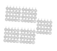 Healvian 100 pezzi Targhette Portachiavi Numerate Inossidabile Resistente Etichette Identificative per Chiavi Valigie e Armadietti per e