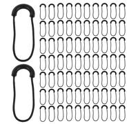 Healvian 100 Pezzi Tiretti per Cerniere a Forma di U Staccabili Linguette di Ricambio Resistenti per Giacche Zaini e Bagagli Set per Sostituzione Rapida Cordino Ergonomico per Uso