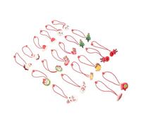 Healvian 10paia Christmas Hair Ties for Kids Festive Small Hair Bands for Ponytails and Buns Girls Random Styles and Easy to Use