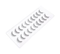 Healvian 10paia Ciglia Finte Multistrato Ciglia Dense in Chimica Extension Per Trucco Occhi Adatte Principianti Fai Da Te