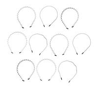 Healvian 10pezzi Fascia Unisex Anti- Forma Di Ondina Per Sport All Aperto Accessorio Moda Per Uomini e Donne Vari Stili Random