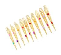 Healvian 10pezzi Per Unghie Anello Per Unghie Finto Punta Del Decorativa Accessori Per Costumi Da Realizzato in e Resistente Non Facile Da Rompere o Deformare Aggiungi Extra Al Outfit