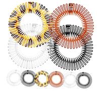Healvian 10pezzi Pettine Elastico Circolare Completo Per Capelli in Plastica Flessibile Supporto Per Fascia Adatto Per Donne Capelli Lunghi o Corti Facile Da Usare e Comodo Da Indossare