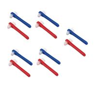 Healvian 10pezzi Spazzolino Dentiera Con Testa Doppia Per Pulizia Di Denti Falsi Facile Accesso Alle Zone Difficili Da Raggiungere Ottimo Per Adulti