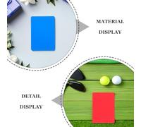 Healvian 12 Cartellini Arbitrali da Calcio Rosso Giallo e Blu in PVC Resistente - Set da 12 Pezzi per Arbitri Sportivi - Cartellini Penali per Partite e Competizioni di Calcio