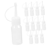 Healvian 12 Flaconi Applicatori per Tinta Chioma 30 Ml in PE, Bocca Appuntita, Facili da Spremere, per Tintura e Condizionatore, Confezione da 12 Pezzi
