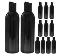 Healvian 12 pezzi di bottiglie vuote di plastica con tappi a disco - Contenitori ricaricabili per flaconi doccia da 250 ml per cosmetici, contenitori per liquidi ricaricabili per shampoo, lozioni,