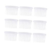 Healvian 12 pezzi Pettini Laterali in Plastica Trasparente Classici Inserti Vintage per Pettini Piccoli con Denti Dritti e Intrecciati Accessori Eleganti per