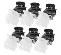 Healvian 12pezzi Bigodini Caldi per Capelli Clip in Plastica Strumenti per Styling Protezione Termica Portatile e Leggero Adatto per Donne e Ragazze