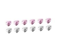 Healvian 12pezzi Cerotti Gel Per Occhi Forma Di Cuore Maschera Rinfrescante Riutilizzabile Per Alleviare Affaticamento Oculare e Occhiaie e Borse Sotto Gli Occhi Design Versatile e Comfort