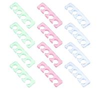 Healvian 12pezzi Distanziatori per Dita in Silicone Separatori per Unghie dei Piedi e Manicure Distanziatori Flessibili per Nail Art per Pedicure e Manicure