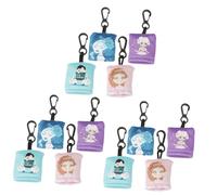 Healvian 12pezzi Panno Per La Pulizia Di Occhiali e Schermi Salviette Microfibra Decorative Per Telefoni Fotocamere e Occhiali Con Portachiavi Stile Strega Principessa e Ragazza