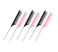 Healvian 12pezzi Pettini Da Barbiere in Plastica Pettini Coda Per Raccogliere i Capelli Pettine Da Parrucchiere Per Uso Domestico e Professionale