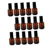 Healvian 15pezzi Bottiglia Di Smalto in Vetro Da Contenitore Cosmetico Vuoto Con Pennello Flacone Trasparente Per Unghie Per Piccole Quantità Di Liquidi