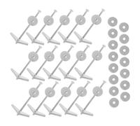 Healvian 15sets Bulloni Ginocchiera Per Cartongesso Tasselli Metallici Fissaggio Vite Dadi Ad Alette Per Tende Sole Inserti Per Viti Ad Alette Per Persiane Kit Bullone Ginocchiera e