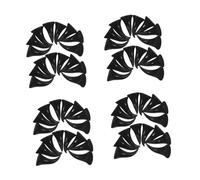 Healvian 160 Pezzi Corna Diavolo Nere per Halloween Accessori Diy Leggeri e per Fasce Fermagli e Decorazioni Cosplay