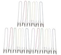 Healvian 18pezzi Clip Per Bavaglino Inossidabile Clip Per Tovagliolo Per e Adulti e Riutilizzabile Colori
