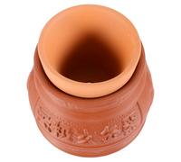 Healvian 1pezzi Burner Porcelain Pot Moxibustion Can for Home Use Double Layer Anti-scald Design and Safe for Moxibustion Therapy