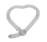 Healvian 1pezzi Cintura alla Moda per Donna Strass in Lega Delicata e Lucente Fascia per Vita Interamente Intarsata