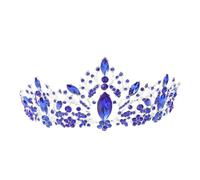 Healvian 1pezzi Corona Nuziale in Stile Barocco Decorazione Da Sposa Strass Di Leggera e Compatta