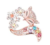 Healvian 1pezzi Corsetto Forma Spilla da Seno in Spilla da Seno alla Moda Squisito Corsage Corsage da Donna Realizzato Materiale in Zircone Forma Creativa e Adorabile Bello Resistente