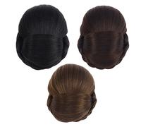 Healvian 1pezzi Donut Chignon Hair Bun Extension Per Facile Usare Per Cerimonie e Attività Sintetici
