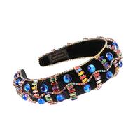 Healvian 1pezzi Retro Style Hair Headband Baroque Fashion Headdress for Women for Festivals Daily Wear and Spa Activities Comfortable Design with Luxurious Rhinestones