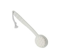 Healvian 1pezzi Spazzola da Bagno Manico Setole Morbide per Massaggio Corpo Spazzola Esfoliante per Doccia e Bagno Rimuove Cellule Morte e Sporco Bianca
