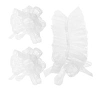 Healvian 1set Accessori in Pizzo Per Cosplay Con Rifiniture a Balze Per Halloween e Feste Di Natale, Materiale Traspirante e Staccabile Per Costumi Teatrali e Servizi Fotografici